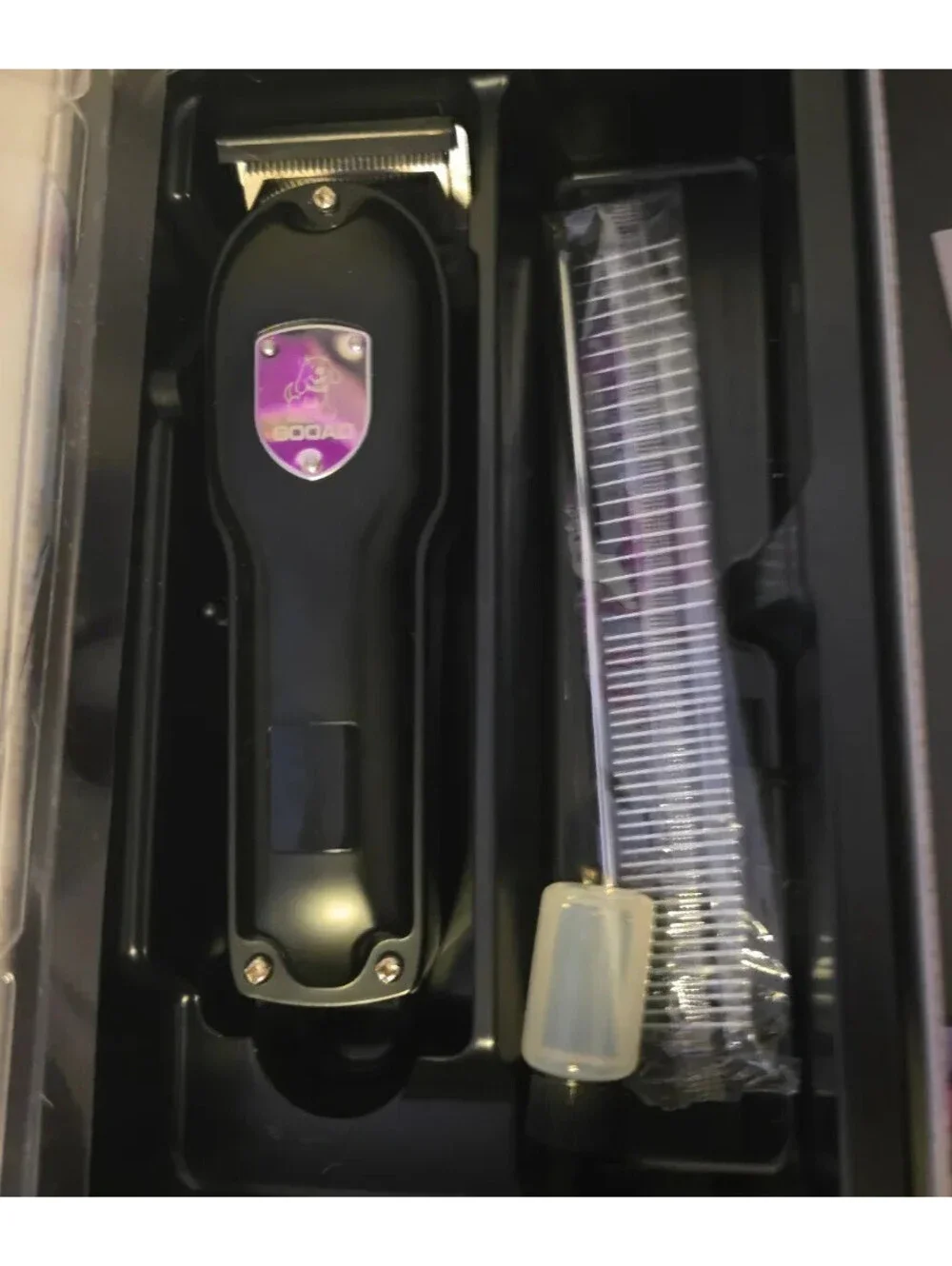GODAD ELECTRIC PET GROOMING CLIPPER TRIMMER KIT WITH COMB ACCESSORY IN CASE